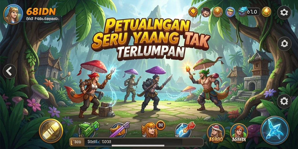 Screenshot utama 68IDN menunjukkan aksi seru dalam gameplay petualangan.