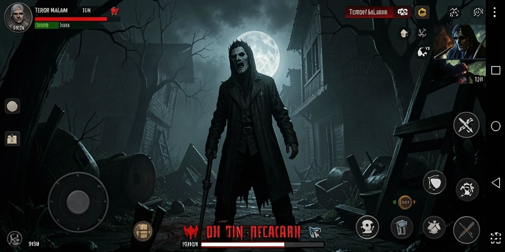 Gameplay 9N9N menampilkan suasana mencekam yang menyelimuti pemain.