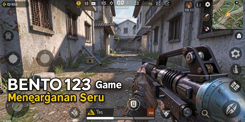 Tampilan aksion seru dalam game TPS BENTO123.