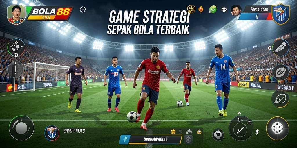 Gameplay seru BOLA88 dengan manajemen tim sepak bola yang mendalam.