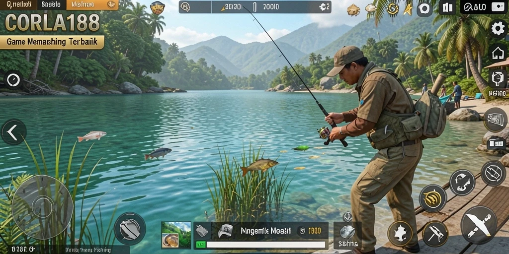 Tampilan gameplay CORLA188 yang seru dan menantang saat memancing.