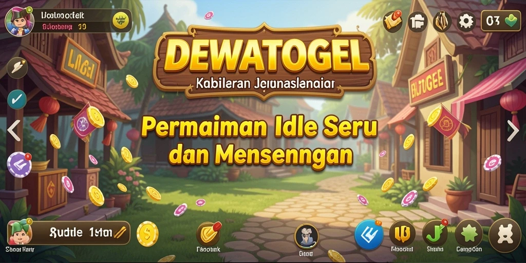 Tampilan gameplay DEWATOGEL yang menarik dengan elemen Idle.
