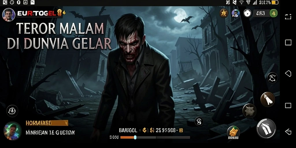Screenshot gameplay HORROR EUROTOGEL menampilkan suasana mencekam dan menakutkan.