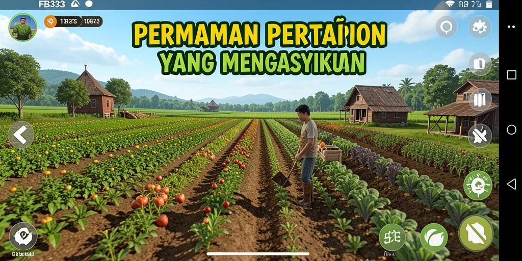 Screenshot FB333 menampilkan gameplay pertanian yang penuh warna dan mengasyikkan.