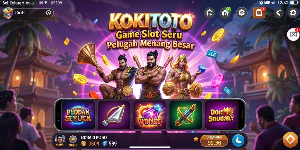 Tampilan gameplay menarik dari KOKITOTO yang memikat pemain.