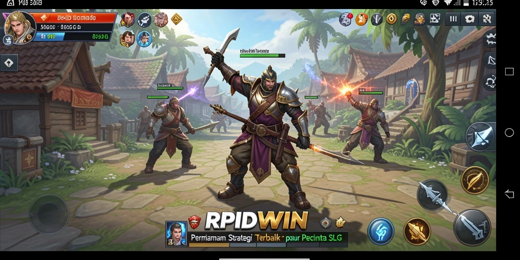 Tampilkan momen seru dari gameplay strategis RPIDWIN.