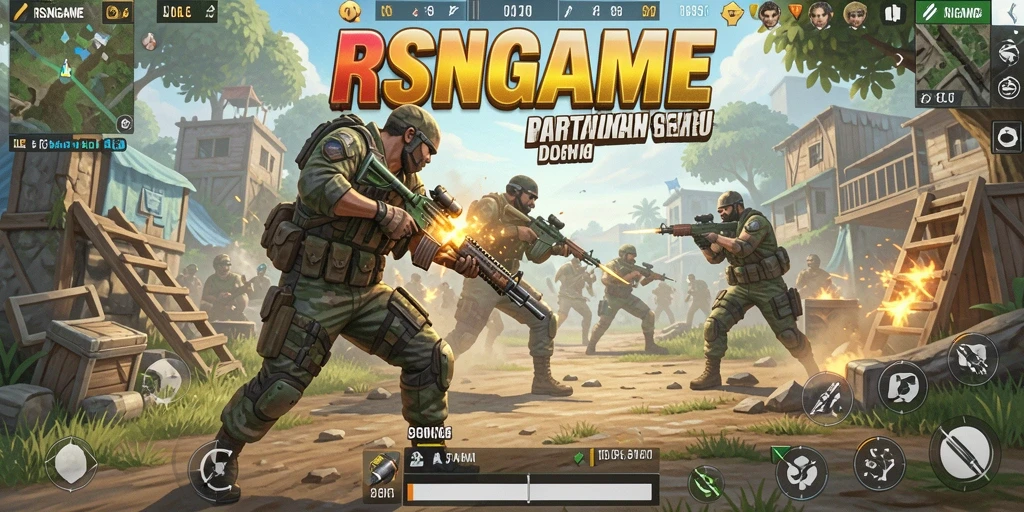 Tangkapan layar RSNGAME, menampilkan aksi pertempuran menarik.