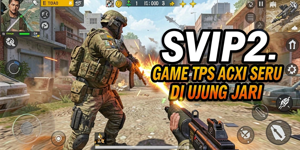 Tangkapan layar gameplay SVIP2 menampilkan aksi tembak-menembak yang mendebarkan.