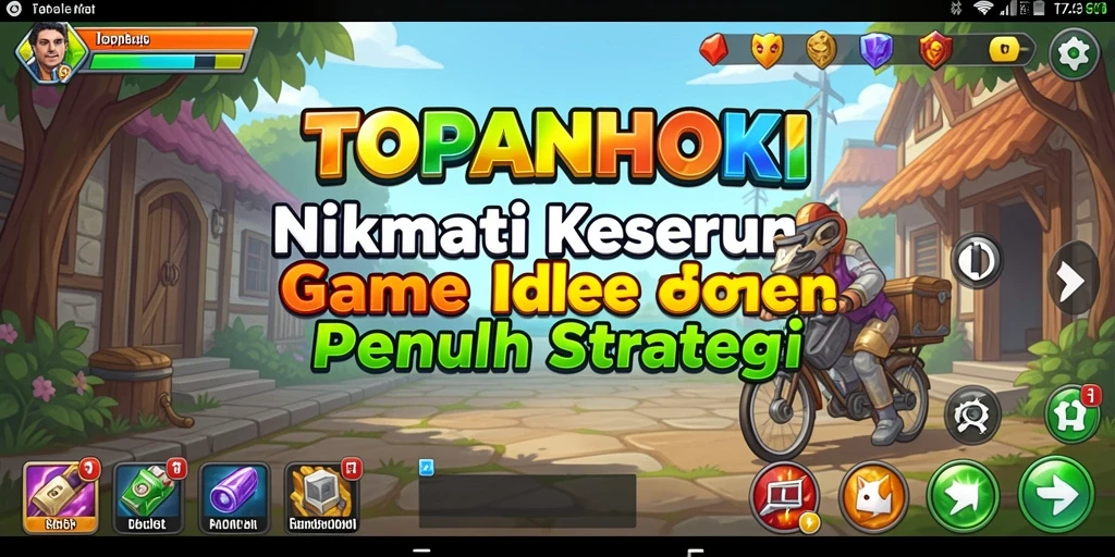 Gameplay seru TOPANHOKI yang dikemas dalam mode Idle.