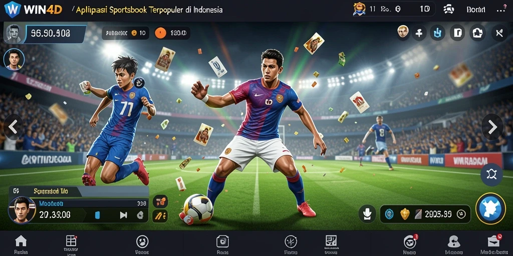 Tampilan utama WIN4D dengan opsi taruhan olahraga yang menarik.